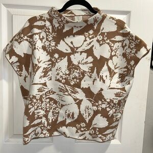 NWT Joie sleeveless neutral boxy top